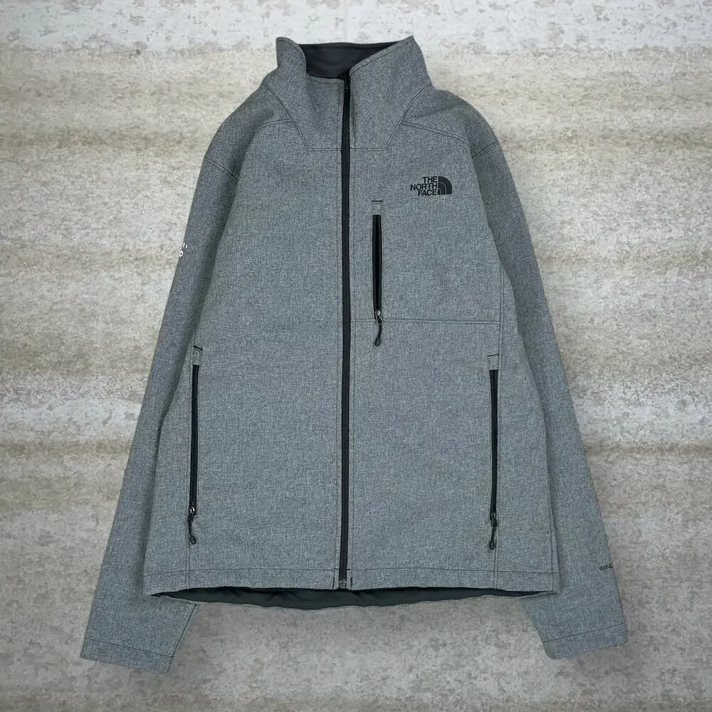 Vintage Y2K The North Face Windbreaker Jacket Mens M Grey Wind Wall Full Zip